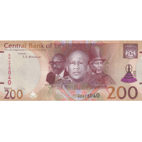 (009) ** PNew (PN30a) Lesotho - 200 Maloti (2021)